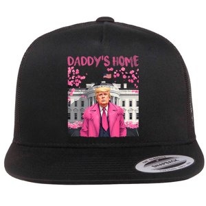 Trump President Again DaddyS Home Take America Back Flat Bill Trucker Hat