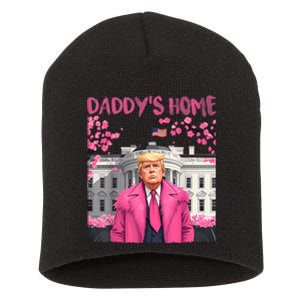 Trump President Again DaddyS Home Take America Back Short Acrylic Beanie