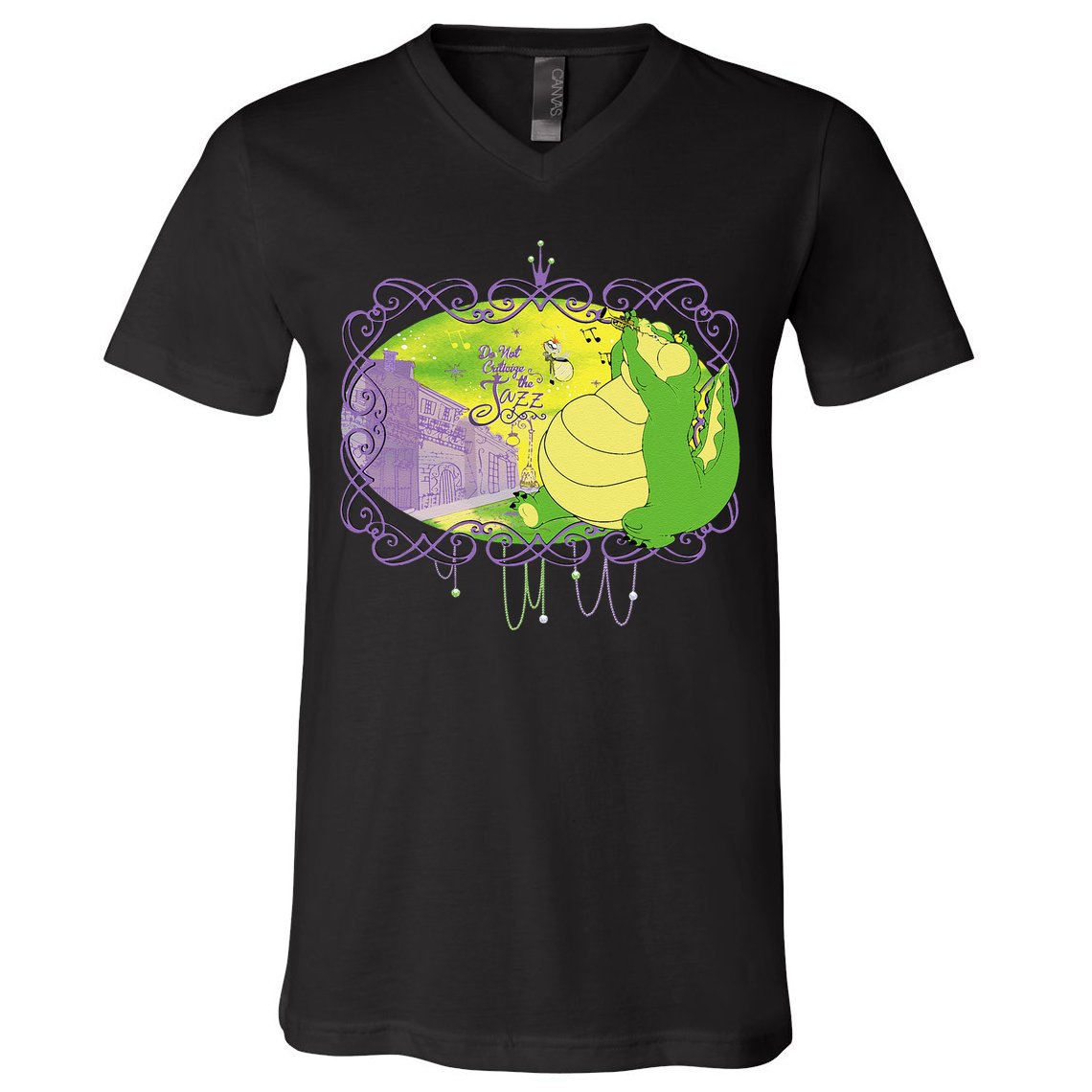 The Princess And The Frog Louis And Ray Mardi Gras V-Neck T-Shirt