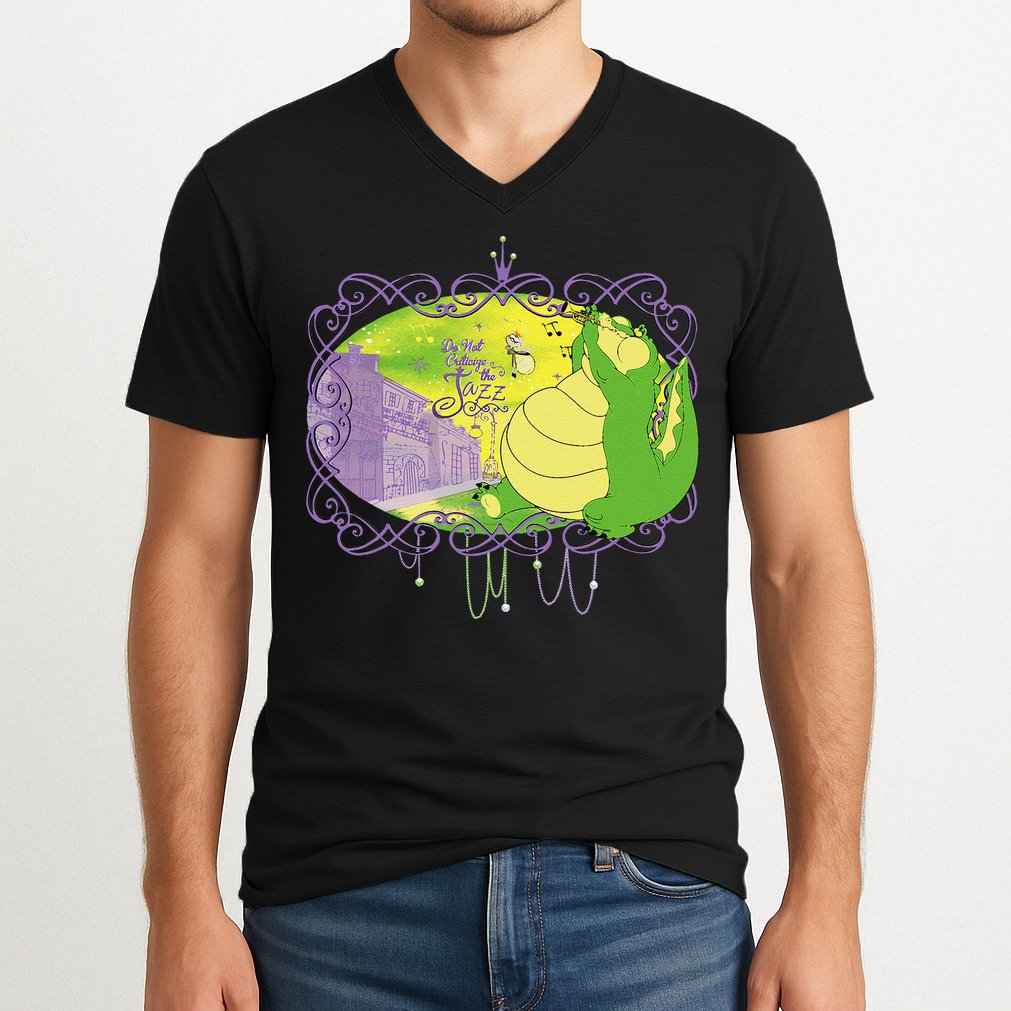 The Princess And The Frog Louis And Ray Mardi Gras V-Neck T-Shirt