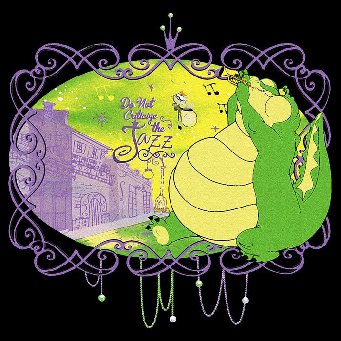 The Princess And The Frog Louis And Ray Mardi Gras Women's Crop Top Tee