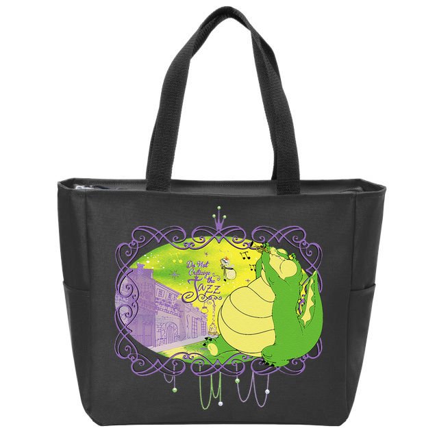 The Princess And The Frog Louis And Ray Mardi Gras Zip Tote Bag