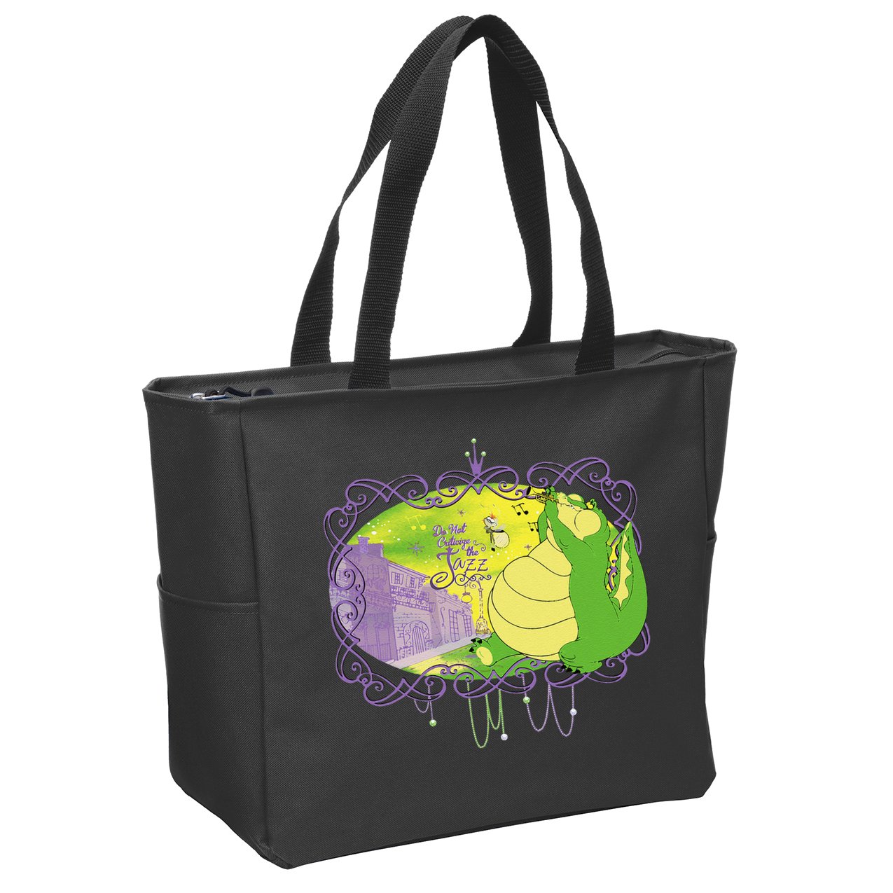 The Princess And The Frog Louis And Ray Mardi Gras Zip Tote Bag