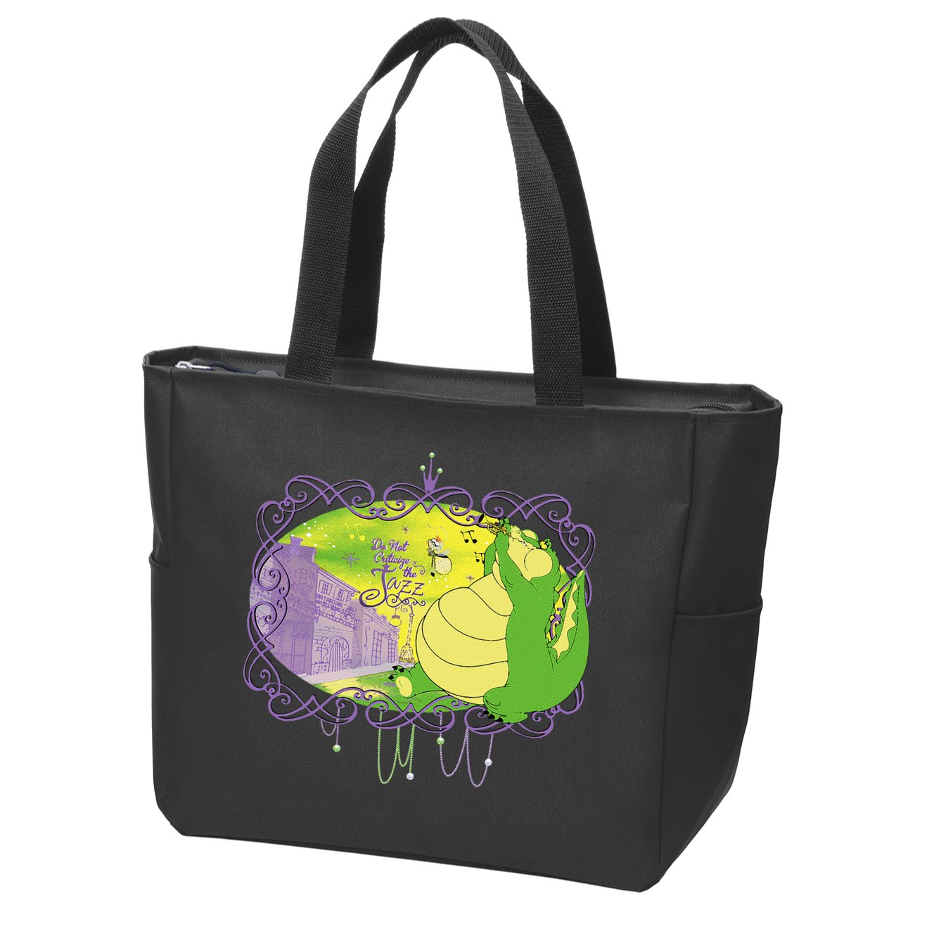 The Princess And The Frog Louis And Ray Mardi Gras Zip Tote Bag