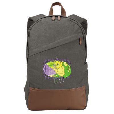 The Princess And The Frog Louis And Ray Mardi Gras Cotton Canvas Backpack