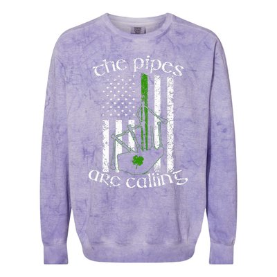 The Pipes Are Calling Bagpipe Colorblast Crewneck Sweatshirt