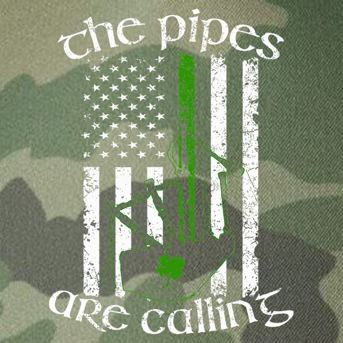 The Pipes Are Calling Bagpipe Legacy Tie Dye Trucker Hat