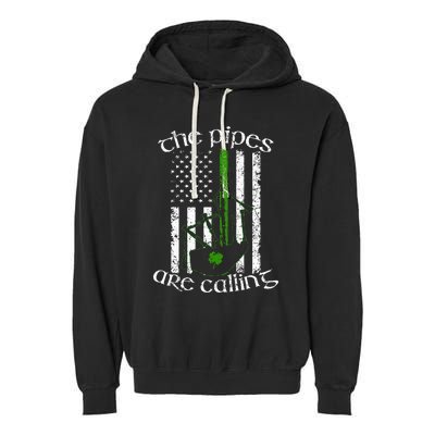 The Pipes Are Calling Bagpipe Garment-Dyed Fleece Hoodie