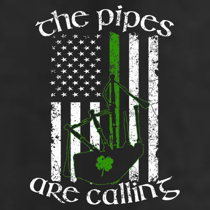 The Pipes Are Calling Bagpipe 7 Panel Mesh Trucker Snapback Hat