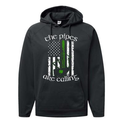 The Pipes Are Calling Bagpipe Performance Fleece Hoodie