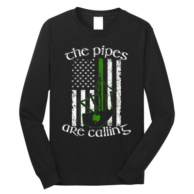 The Pipes Are Calling Bagpipe Long Sleeve Shirt