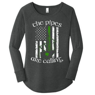 The Pipes Are Calling Bagpipe Women's Perfect Tri Tunic Long Sleeve Shirt