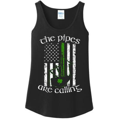 The Pipes Are Calling Bagpipe Ladies Essential Tank