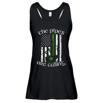 The Pipes Are Calling Bagpipe Ladies Essential Flowy Tank