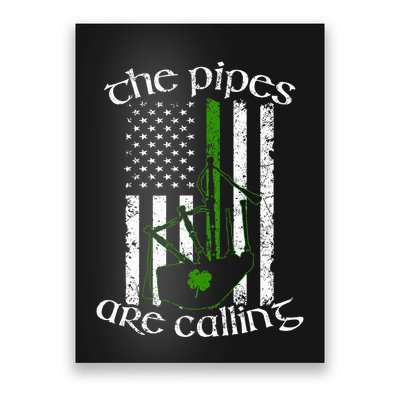 The Pipes Are Calling Bagpipe Poster