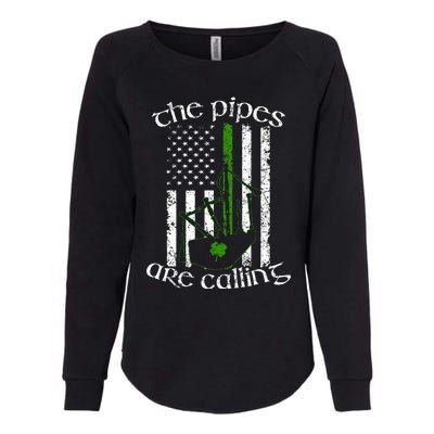 The Pipes Are Calling Bagpipe Womens California Wash Sweatshirt