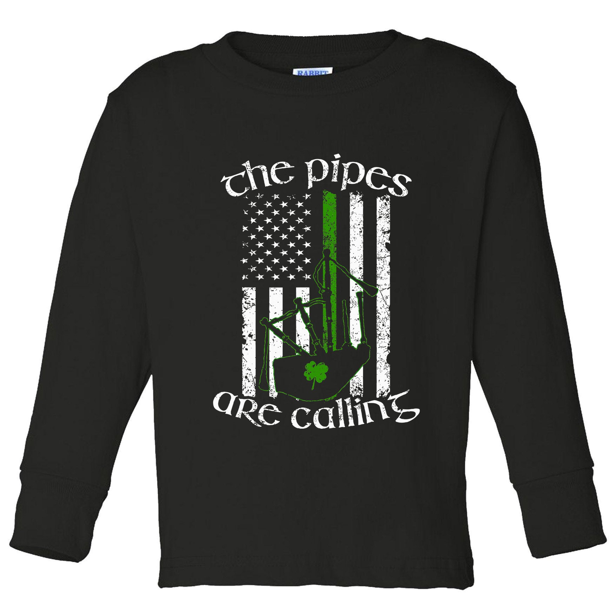 The Pipes Are Calling Bagpipe Toddler Long Sleeve Shirt