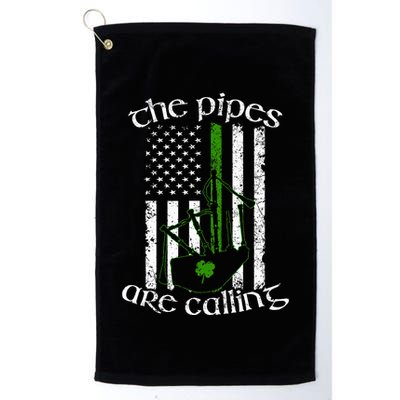 The Pipes Are Calling Bagpipe Golf Towel