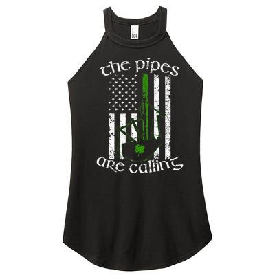 The Pipes Are Calling Bagpipe Women's Perfect Tri Rocker Tank