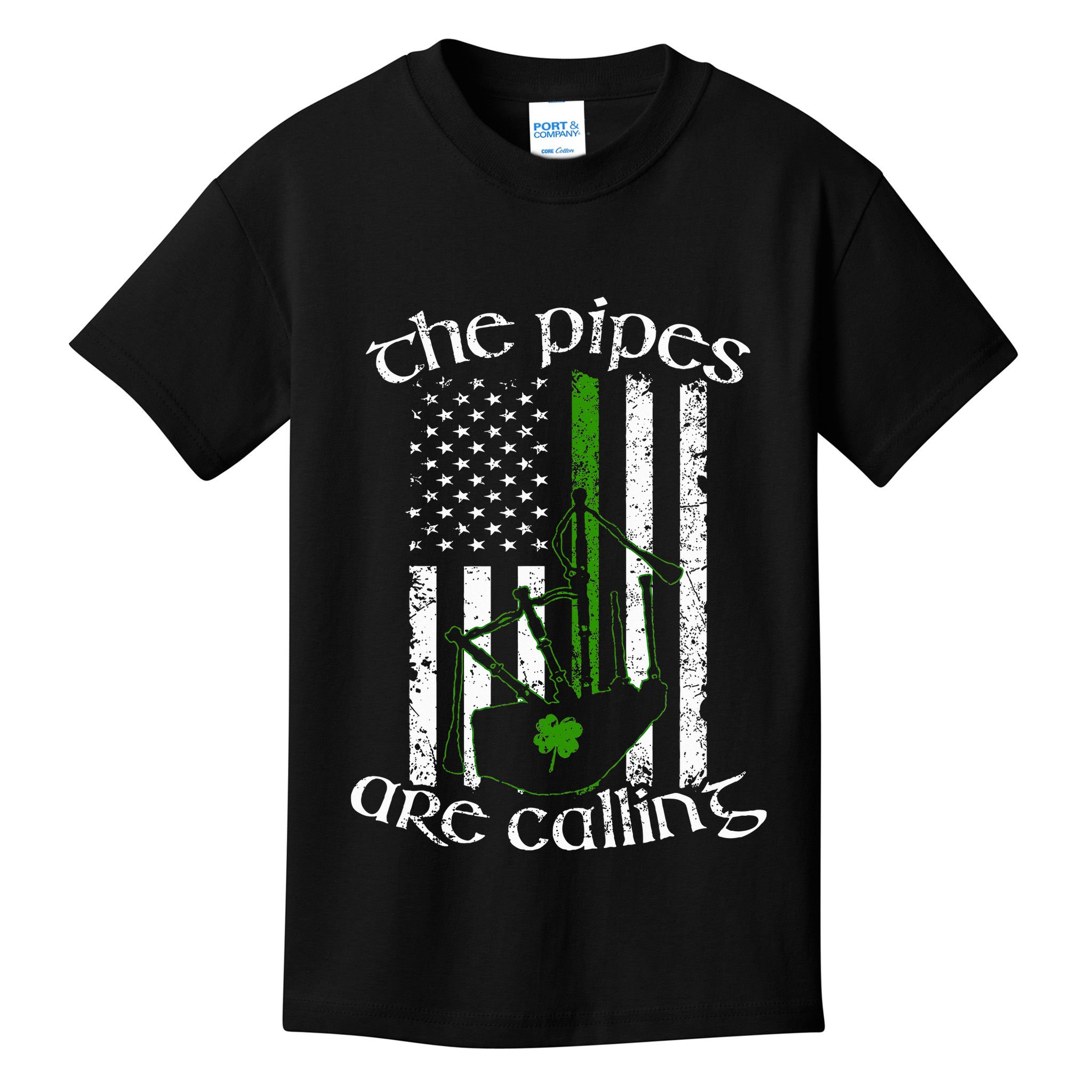 The Pipes Are Calling Bagpipe Kids T-Shirt