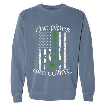The Pipes Are Calling Bagpipe Garment-Dyed Sweatshirt