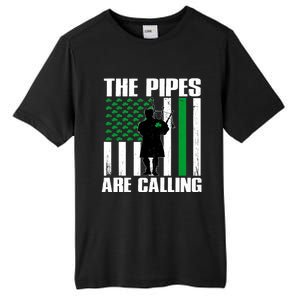 The Pipes Are Calling St Patricks Day Gift Irish Bagpipe Tall Fusion ChromaSoft Performance T-Shirt