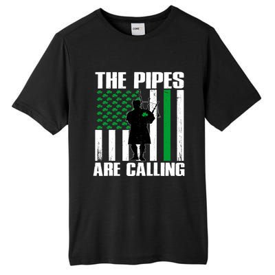 The Pipes Are Calling St Patricks Day Gift Irish Bagpipe Tall Fusion ChromaSoft Performance T-Shirt