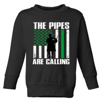 The Pipes Are Calling St Patricks Day Gift Irish Bagpipe Toddler Sweatshirt