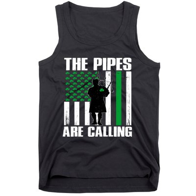 The Pipes Are Calling St Patricks Day Gift Irish Bagpipe Tank Top