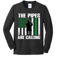 The Pipes Are Calling St Patricks Day Gift Irish Bagpipe Kids Long Sleeve Shirt