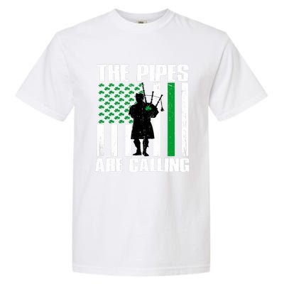 The Pipes Are Calling St Patricks Day Gift Irish Bagpipe Garment-Dyed Heavyweight T-Shirt