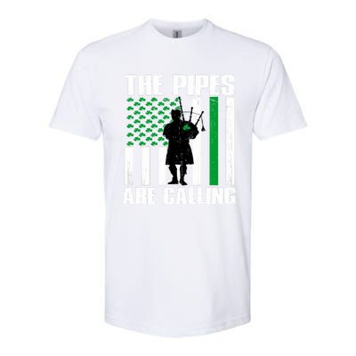 The Pipes Are Calling St Patricks Day Gift Irish Bagpipe Softstyle® CVC T-Shirt