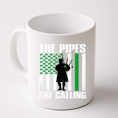 The Pipes Are Calling St Patricks Day Gift Irish Bagpipe Coffee Mug