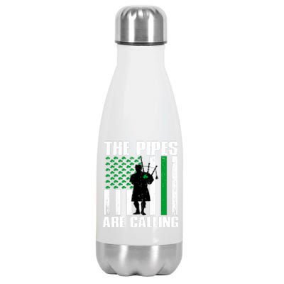 The Pipes Are Calling St Patricks Day Gift Irish Bagpipe Stainless Steel Insulated Water Bottle