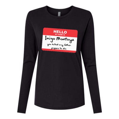 The P.R.I.N.C.E.S.S B.R.I.D.E Inigo Montoya Name Tag Womens Cotton Relaxed Long Sleeve T-Shirt