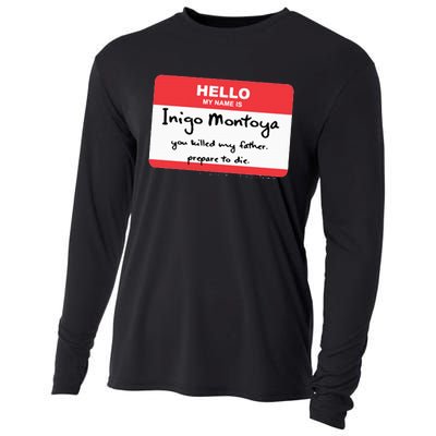 The P.R.I.N.C.E.S.S B.R.I.D.E Inigo Montoya Name Tag Cooling Performance Long Sleeve Crew