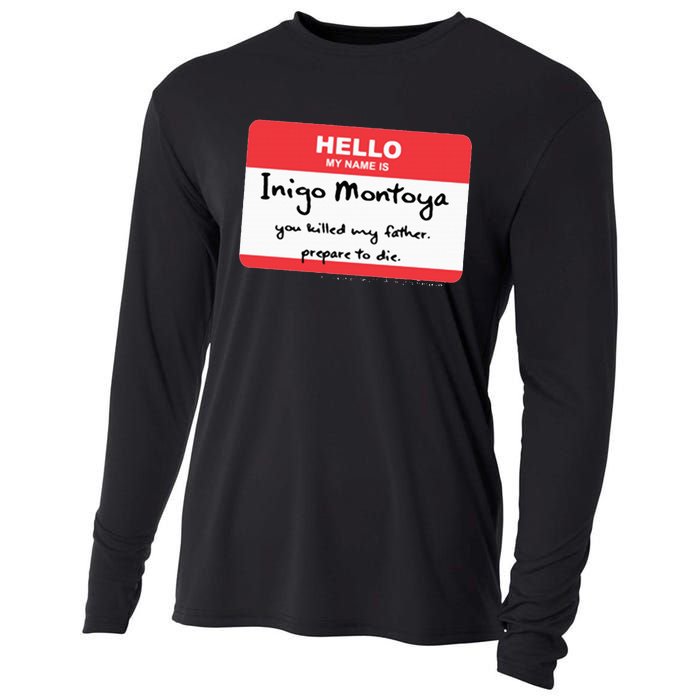 The P.R.I.N.C.E.S.S B.R.I.D.E Inigo Montoya Name Tag Cooling Performance Long Sleeve Crew