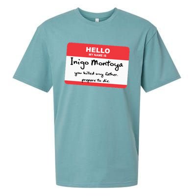 The P.R.I.N.C.E.S.S B.R.I.D.E Inigo Montoya Name Tag Sueded Cloud Jersey T-Shirt