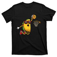 Taco Playing Basketball Mexican Cinco De Mayo T-Shirt