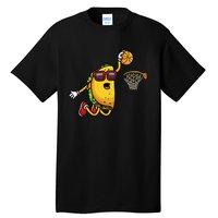 Taco Playing Basketball Mexican Cinco De Mayo Tall T-Shirt