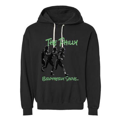 The Philly Brotherly Shove  PanfurWare LLC Garment-Dyed Fleece Hoodie