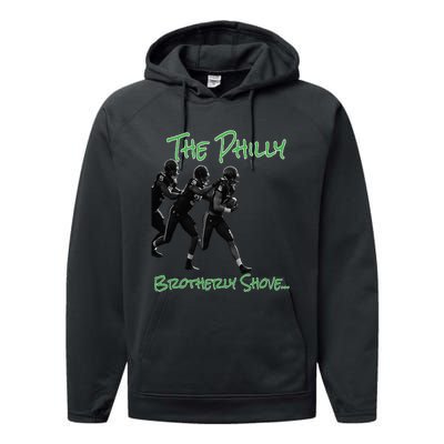 The Philly Brotherly Shove  PanfurWare LLC Performance Fleece Hoodie