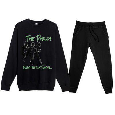 The Philly Brotherly Shove  PanfurWare LLC Premium Crewneck Sweatsuit Set