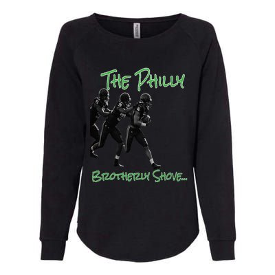 The Philly Brotherly Shove  PanfurWare LLC Womens California Wash Sweatshirt