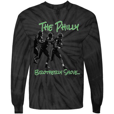 The Philly Brotherly Shove  PanfurWare LLC Tie-Dye Long Sleeve Shirt