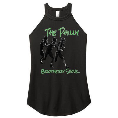 The Philly Brotherly Shove  PanfurWare LLC Women’s Perfect Tri Rocker Tank