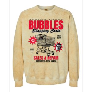 Bubbles Shopping Carts Colorblast Crewneck Sweatshirt