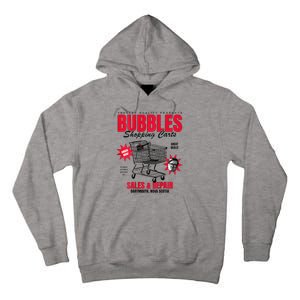 Bubbles Shopping Carts Tall Hoodie