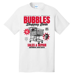 Bubbles Shopping Carts Tall T-Shirt