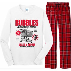 Bubbles Shopping Carts Long Sleeve Pajama Set